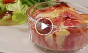 VIDEO: Cheesy Linguini Bacon Cups