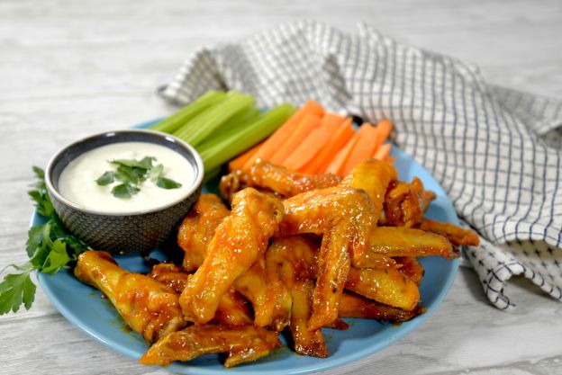 Spicy Honey-Lime Buffalo Wings in the Air Fryer