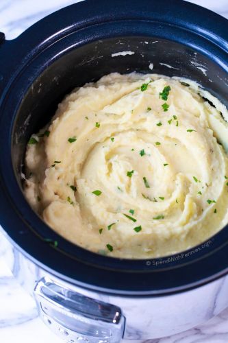 No boil slow-cooker mashed potatoes