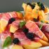 Prosciutto Wrapped Cantaloupe With Blackberries