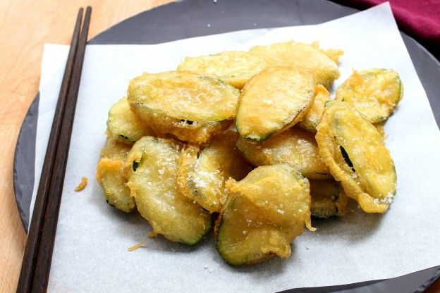 Japanese zucchini tempura