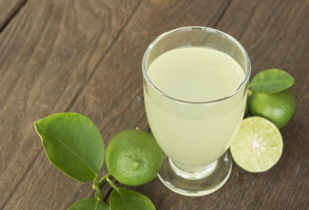 Drink pure lime juice