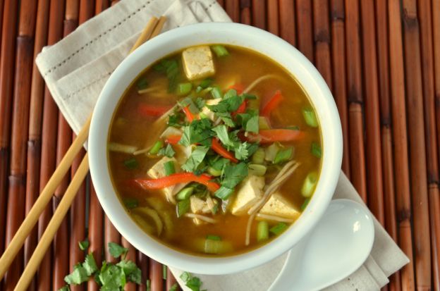 Asian Noodle Soup to Cure a Cold