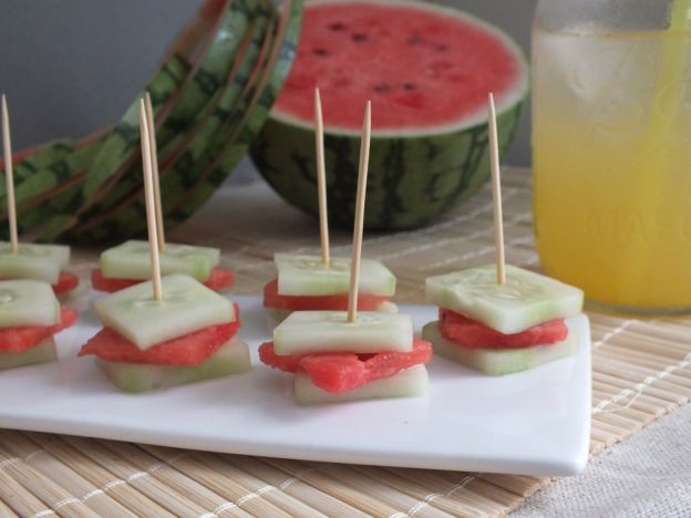 Cucumber Watermelon Sandwiches