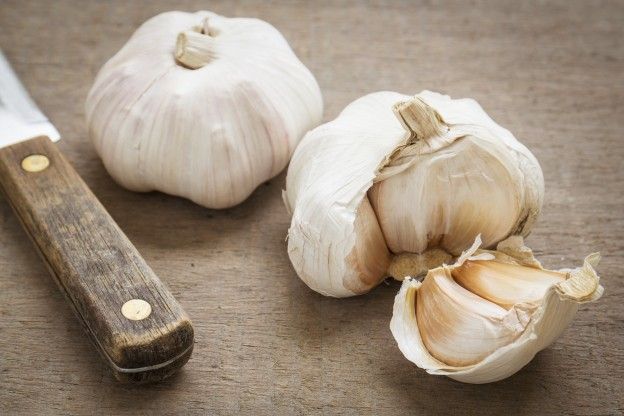 Peel garlic cloves