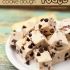 Chocolate chip cookie dough fudge