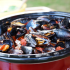 Easy Mussels in Tomato Basil Wine Sauce