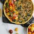 Kale Swiss and Sausage Quiche