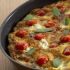 Goat cheese and tomato frittata