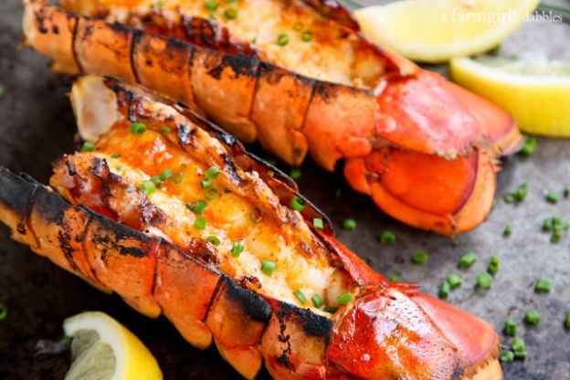 Grilled Lobster with Sriracha Butter