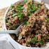 Vegetarian wild rice and quinoa stuffing