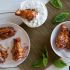 Mojito Chicken Wings with Wasabi Mint Cream Sauce