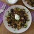 Pomegranate Molasses Brussels Sprouts with Hazelnuts