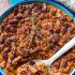 Sweet potato casserole with a crunchy pecan crumble