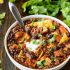 Slow Cooker Turkey Quinoa Chili with Sweet Potato and Black Beans
