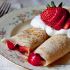 Strawberry crepes