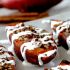 TWICE BAKED SWEET POTATOES WITH BACON PECAN STREUSEL AND MARSHMALLOW DRIZZLE