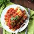 Vegan Baked Manicotti with Kale and Red Wine Tomato Sauce
