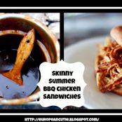 Skinny Summer BBQ Chicken Sandwiches