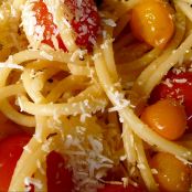 Spicy Bucatini With Roasted Tomatoes