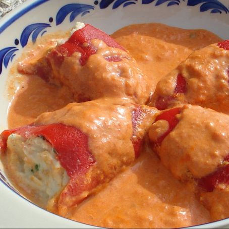 Piquillo peppers stuffed with cod ‘brandade’ (dairy and gluten free)