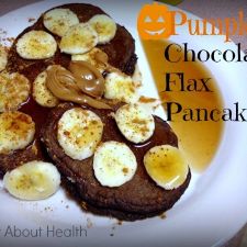 Chocolatey PUMPKIN Flax Pancakes
