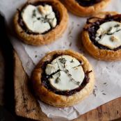 Red Wine Caramelised Onion & Goat Cheese Tartlets