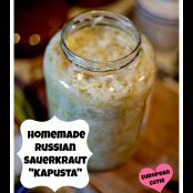 Russian Sauerkraut Kapusta