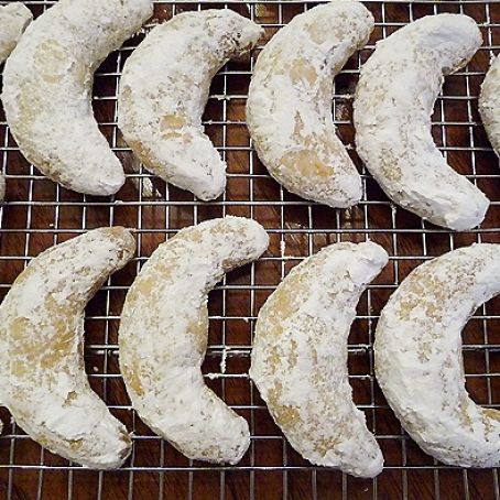 Walnut Crescent Cookies