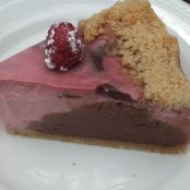 Rosy Raspberry Chocolate Cheesecake