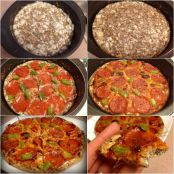 Low-Carb Flax Crust Pizza - Step 2