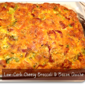 Low-Carb Cheesy Bacon & Broccoli Quiche