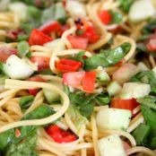 Gluten-Free Spaghetti and Spinach Salad