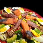 Sashimi Salad! Recharge your Omega 3!
