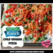 Hidden Valley Ranch Cold Veggie Pizza
