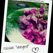 russian vinegret ( beet salad,my low fat version)