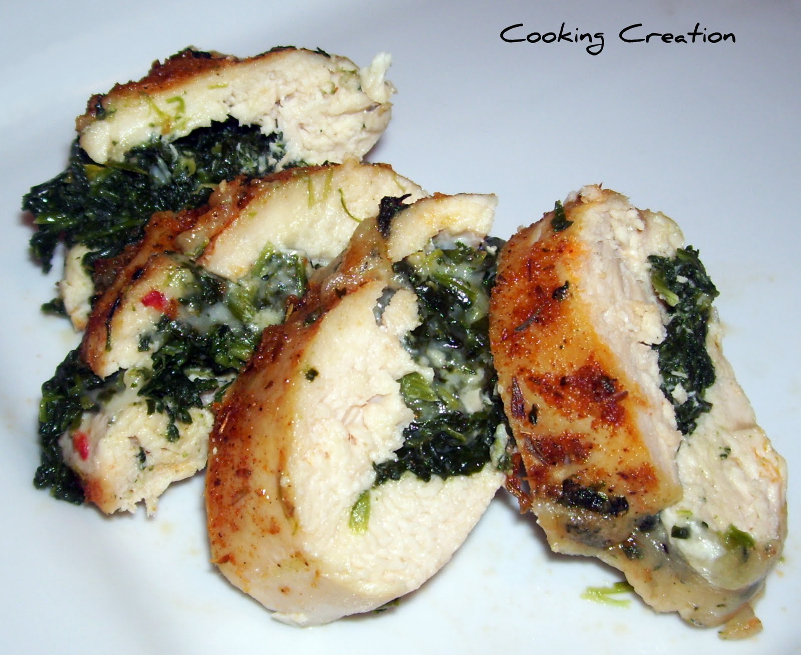 how to make chicken stuffed with spinach and cheese