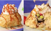 Cinnamon Fried Ice Cream With Hidden Chocolate Bombs