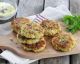 Garlic Parmesan Quinoa Zucchini Fritters