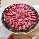 Rustic Strawberry Poppy Seed Tart