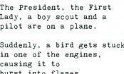 The President, A Boy Scout, And A Pilot Are On A Plane...