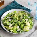 Green Goddess Salad: Zucchini, Avocado, Fava Beans And Arugula With Easy Citrus Olive Oil Dressing
