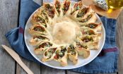 Sun Pizza with Zucchini, Ham & Blue Cheese
