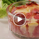 VIDEO: Cheesy Linguini Bacon Cups