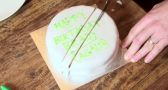 You've been cutting cake wrong. This is the mathematically correct way to do it.