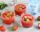 Refreshing Strawberry Gazpacho with Brioche Croutons