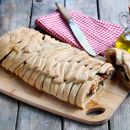 Recipe: Savory Stuffed Mediterranean Braid with Olive Oil, Ham and Veggies