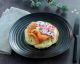 Smoked Salmon and Herb Pancakes with Savory Whipped Cream & Beets