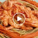 VIDEO: Rainbow Shrimp Pasta