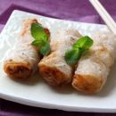 Crispy Mini Chicken and Shrimp Spring Rolls